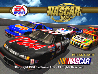 Nascar 99 title screen for Playstation